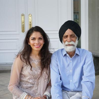 A photo of Jessica and her father.