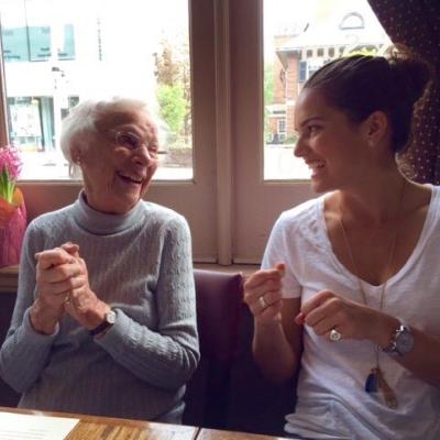 Caroline with her Grandma Shirley