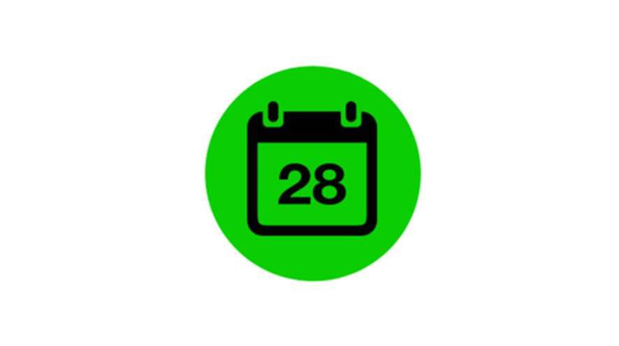 Weekly activity schedule