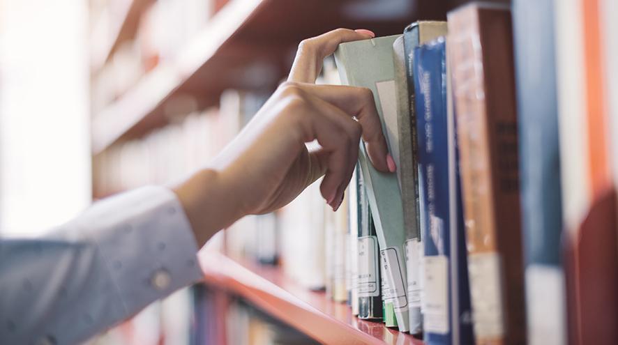 Person searching for Books