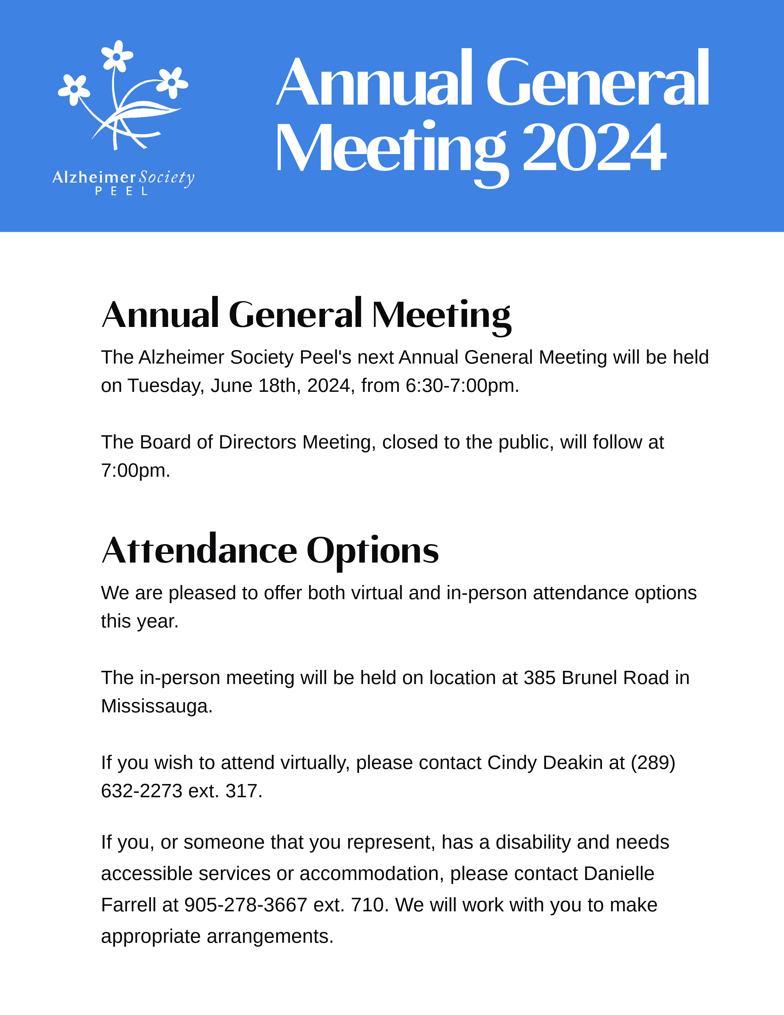 Flyer for AGM 2024. Plain text available below.