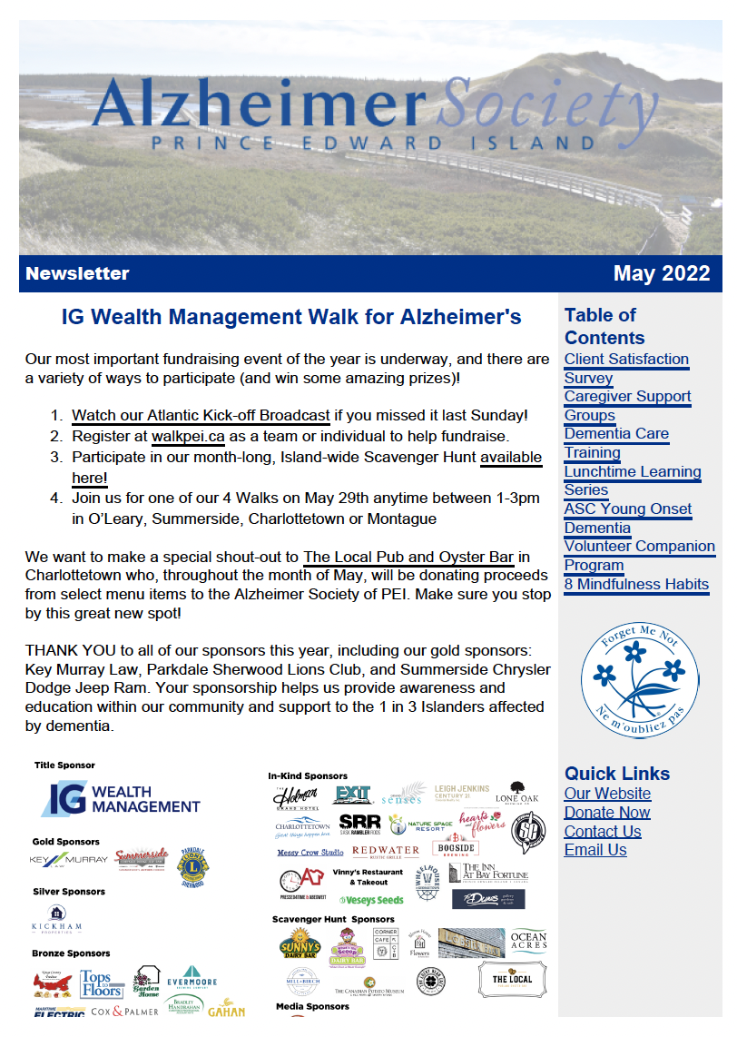Front page of ASPEI May 2022 Newsletter
