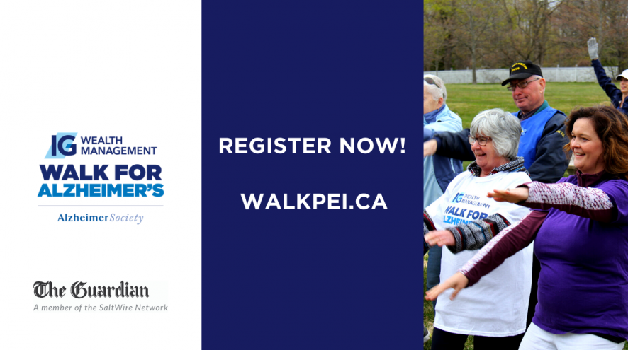 walkpei.ca to register for our IG Wealth Management Walk for Alzheimer's!