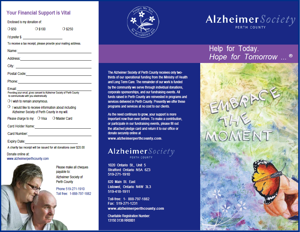 The Alzheimer Society of Perth County's Program brochure (PDF)
