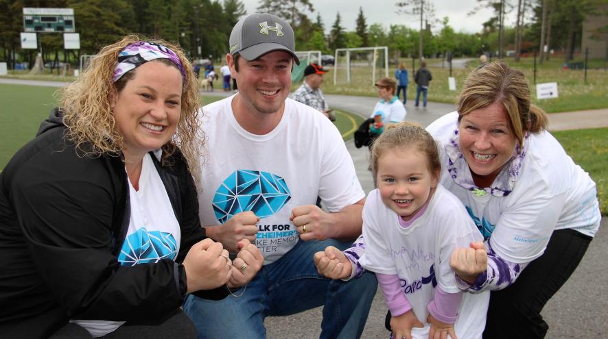 Family at the Walk for Alzheimer's