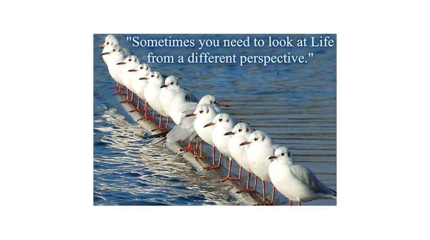 Sometimes you need to look at life from a different perspective quotation