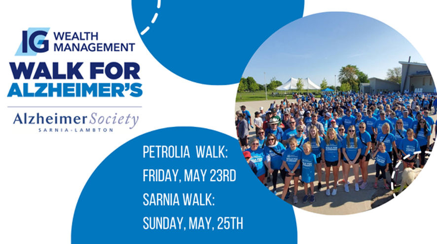 Petrolia Walk Friday, May 23rd - Sarnia Walk Sunday, May 25th