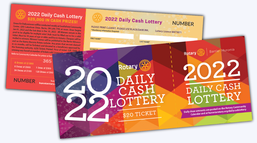 2022 Rotary Daily Lottery & Calendar