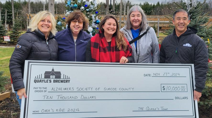 Quayle's Brewery cheque