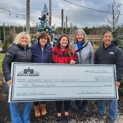 Quayle's Brewery cheque