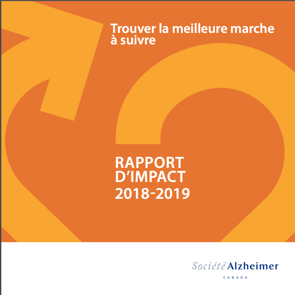 Société Alzheimer du Canada : Rapport d'impact 2018-2019