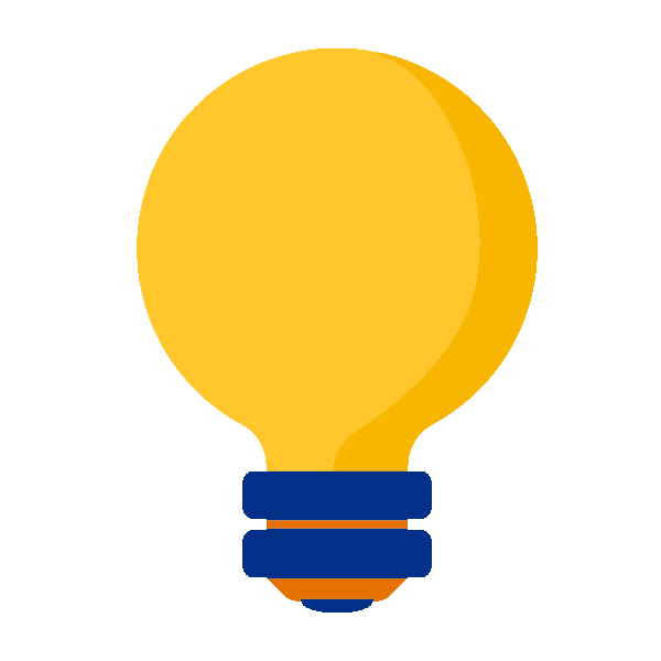 Light bulb, representing the Proof of Concept Grant