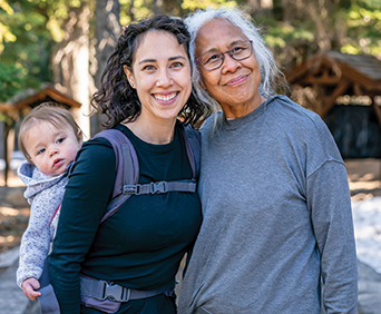 Image of baby, mother, grandmother