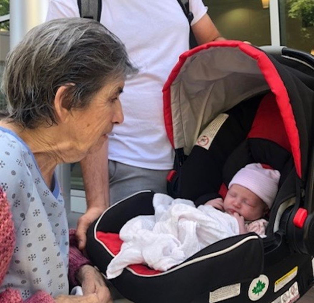 Isabel Phillips and her great-granddaughter, Charlotte Isabel