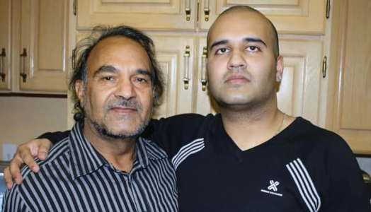 Sunny Rodhey and his father Avtar
