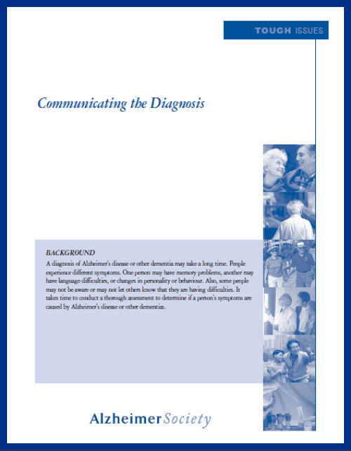 Communicating the diagnosis - cover
