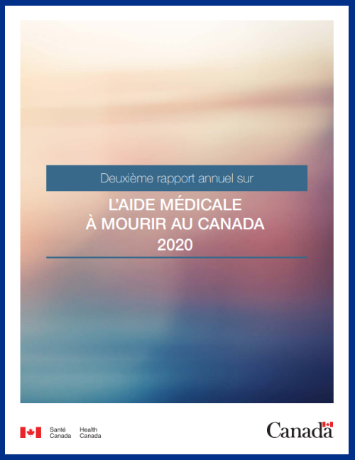 Santé Canada : Deuxième rapport annuel sur l’aide médicale à mourir au Canada, 2020 - couverture