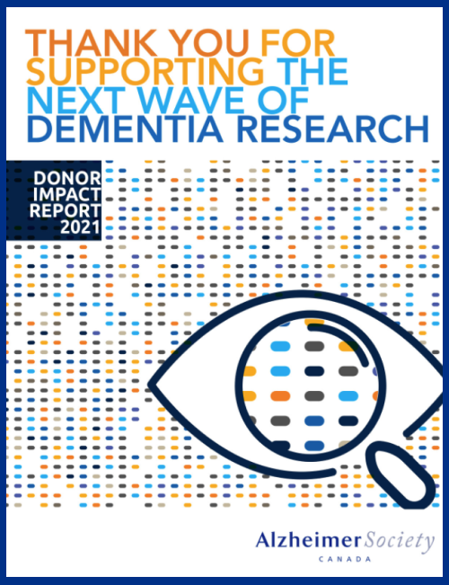 Alzheimer Society of Canada Donor Impact Report 2021 - cover