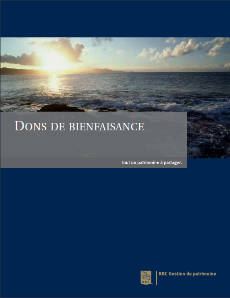 Guide sur le don de bienfaisance.