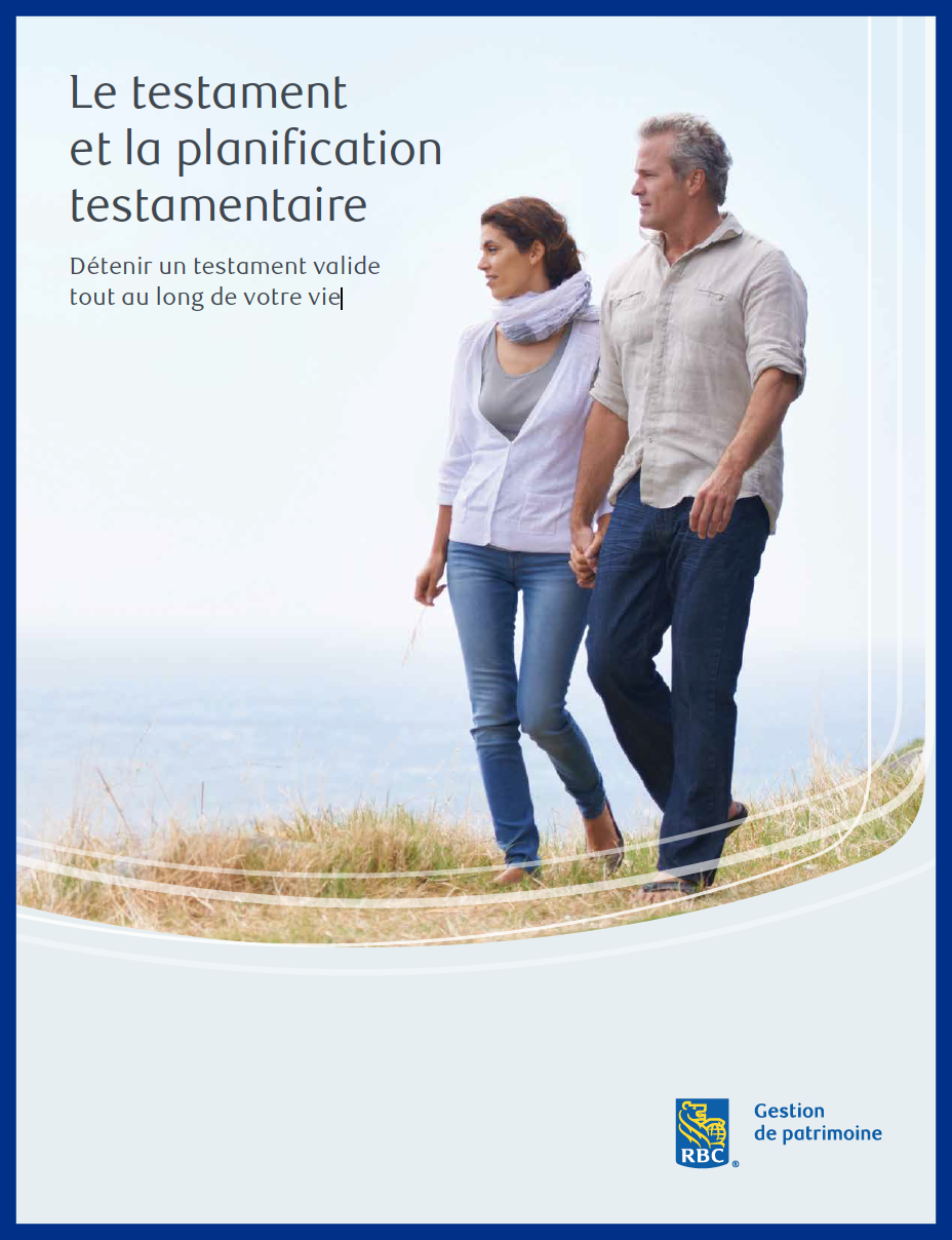 Le testament et la planification testamentaire - couverture (PDF)