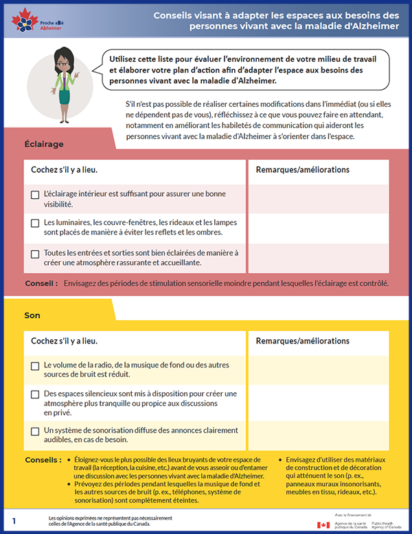 Proche allié Alzheimer - Conseils visant à adapter les espaces aux besoins des personnes vivant avec la maladie d'Alzheimer - couverture