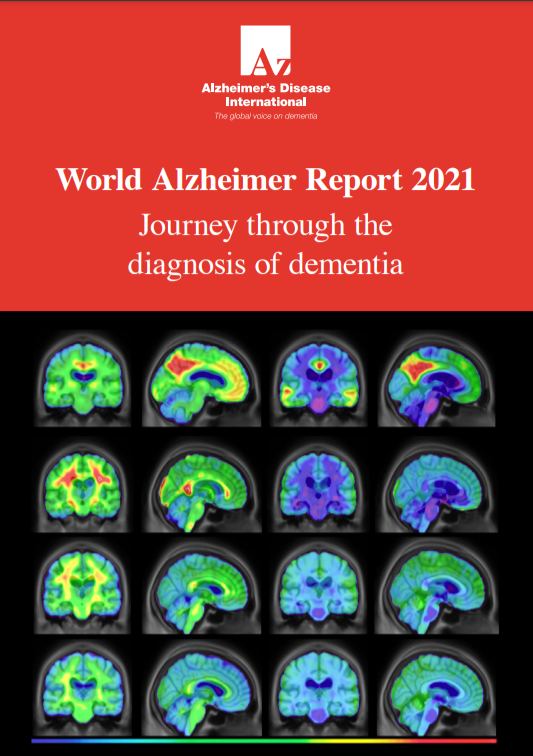 Alzheimer’s Disease International: World Alzheimer Report 2021: Journey through the diagnosis of dementia - cover