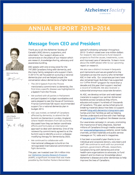Annual report 2013-2014 - cover