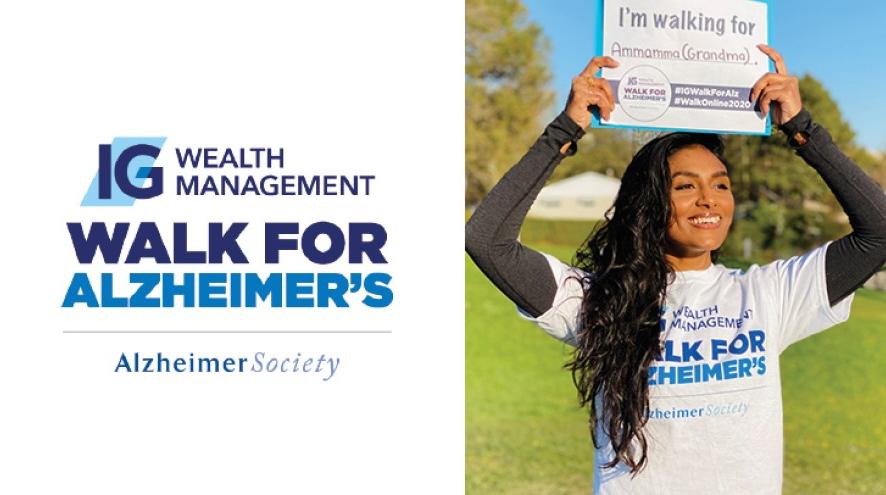 Alzheimer Society - IG Wealth Management Walk for Alzheimer's - Register today!