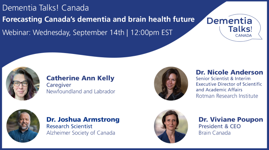 Dementia Talks! Canada - Forecasting Canada’s dementia and brain health future
