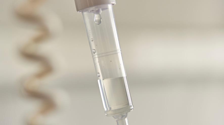 Part of an intravenous (IV) drip