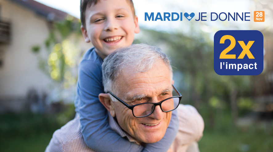 Giving Tuesday banner image 2X impact