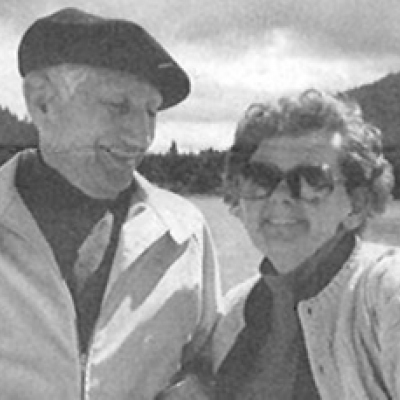 Pauline Spatz with her husband, Albert.