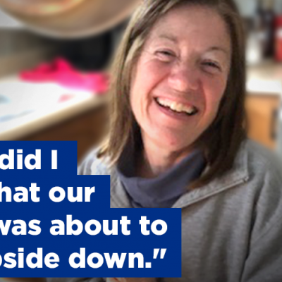 "Little did I know that our world was about to turn upside down." Cheryl, who lives with dementia.