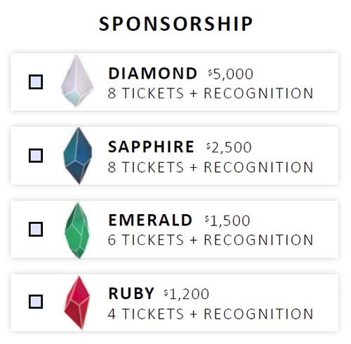 Gala Sponsorship Levels 