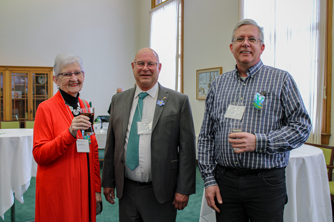Mary Koethler; Fred Bradshaw, MLA for Carrot River; and, Kurt Koethler