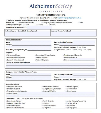 First Link Direct Referral Form