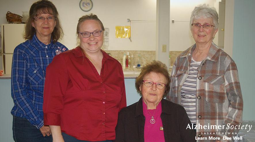 Our Dementia Community Coordinator with members of the St. Patrick’s Roman Catholic Church in Sturgis, SK