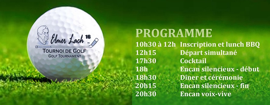 2022 programme de golf