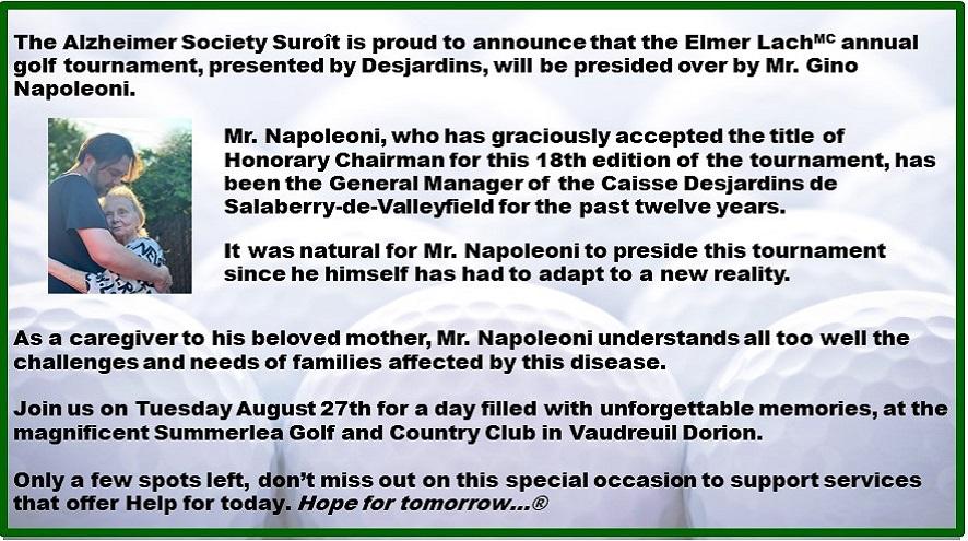 M. Gino Napoleoni - honorary chairmen of the golf committee