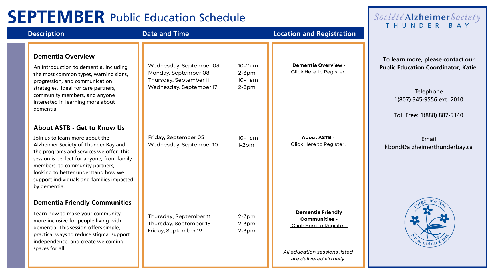 PEC Schedule