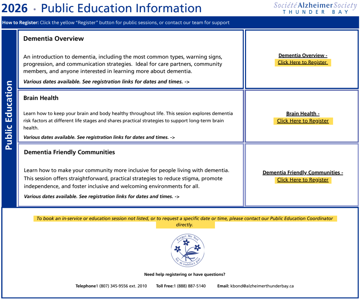 Public Education Information and Registration