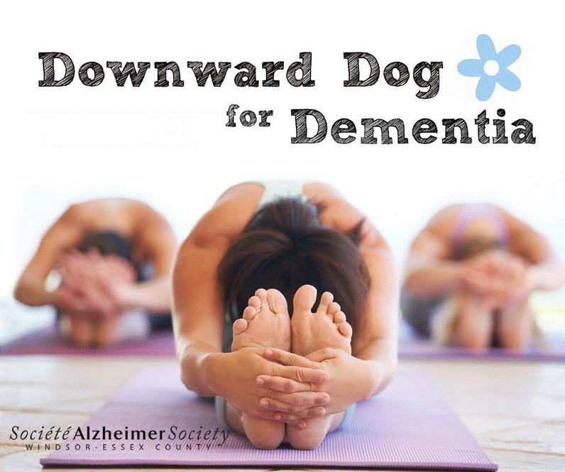 Downward Dog for Dementia Event Graphic