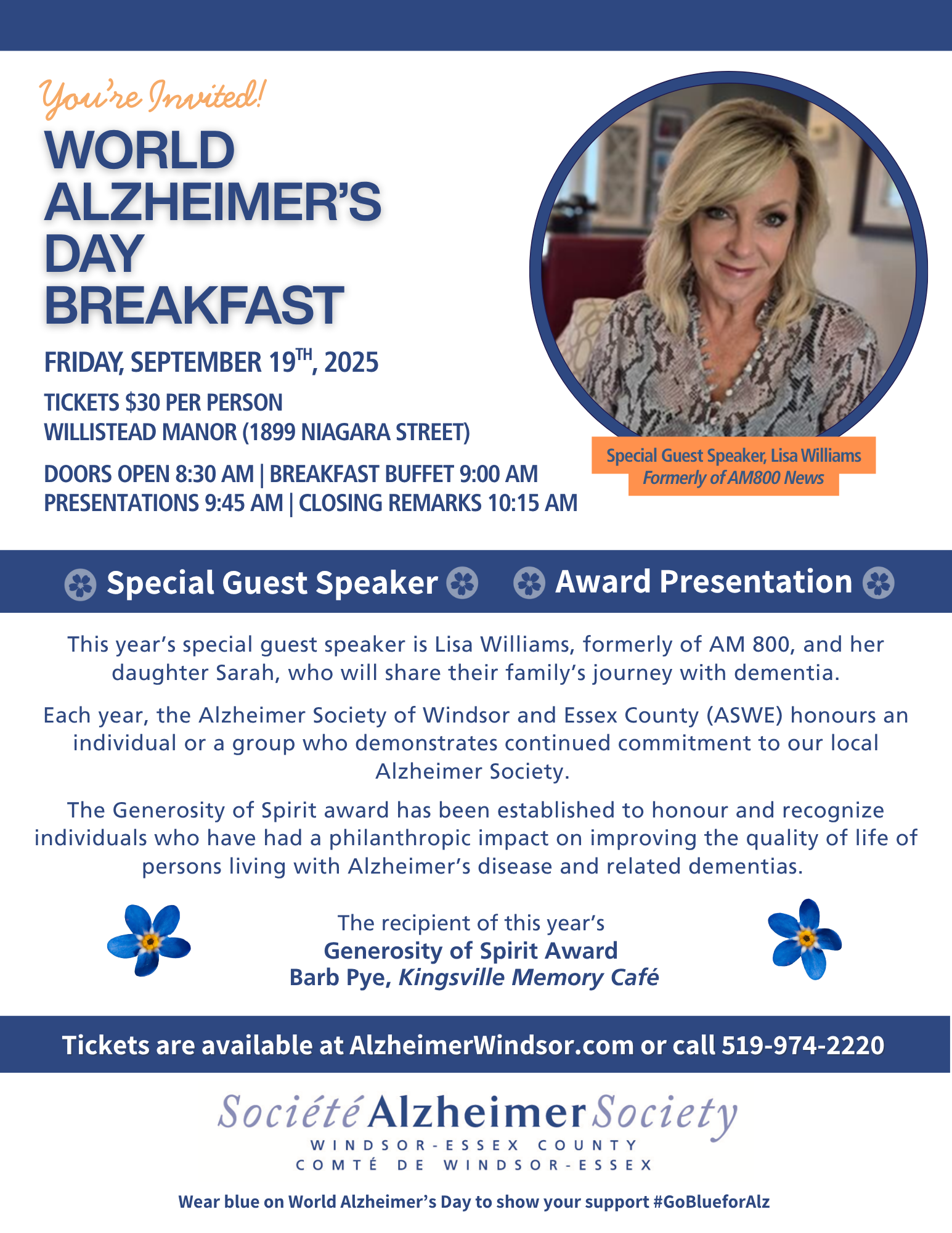 WORLD ALZHEIMER DAY BREAKFAST 2025 WINDSOR