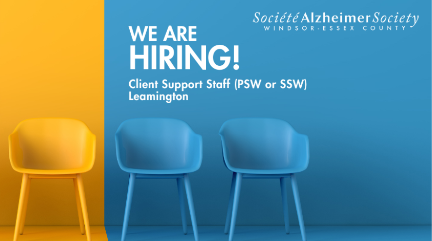 Hiring Client Support Staff (PSW or SSW) in Leamington, ON