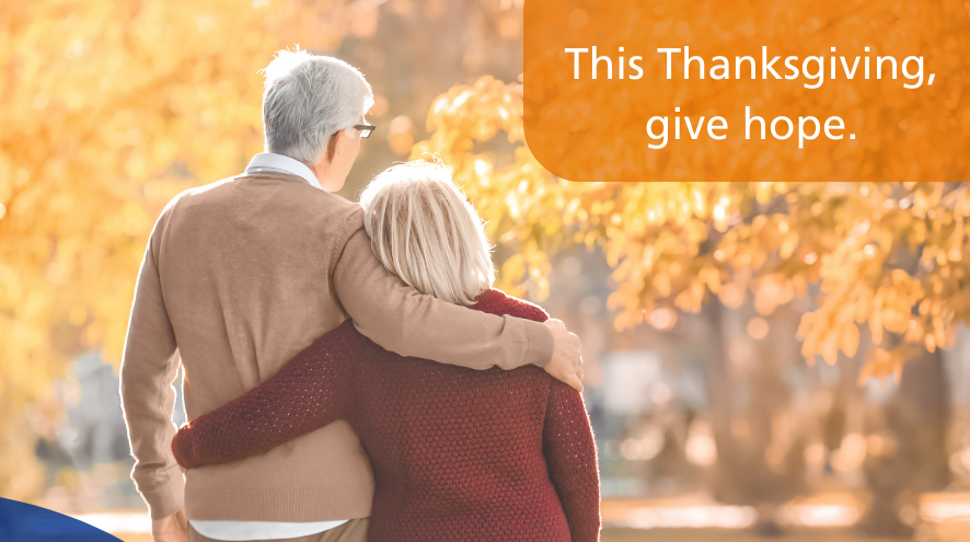 This Thankgiving, give hope.