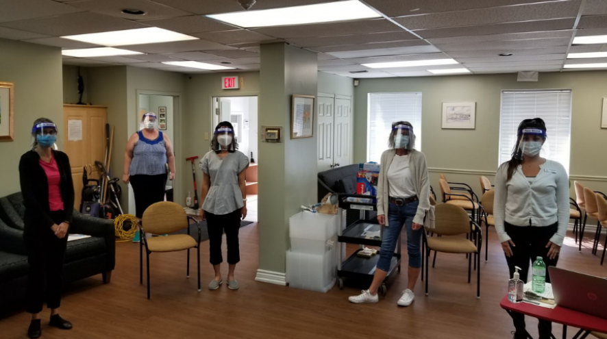 Staff wearing PPE at our Thornhill DAY program.