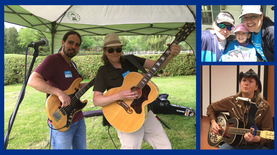 Three images of Ryan Ainsworth, this year's Honorary Family for the IG Wealth Management Walk for Alzheimer's