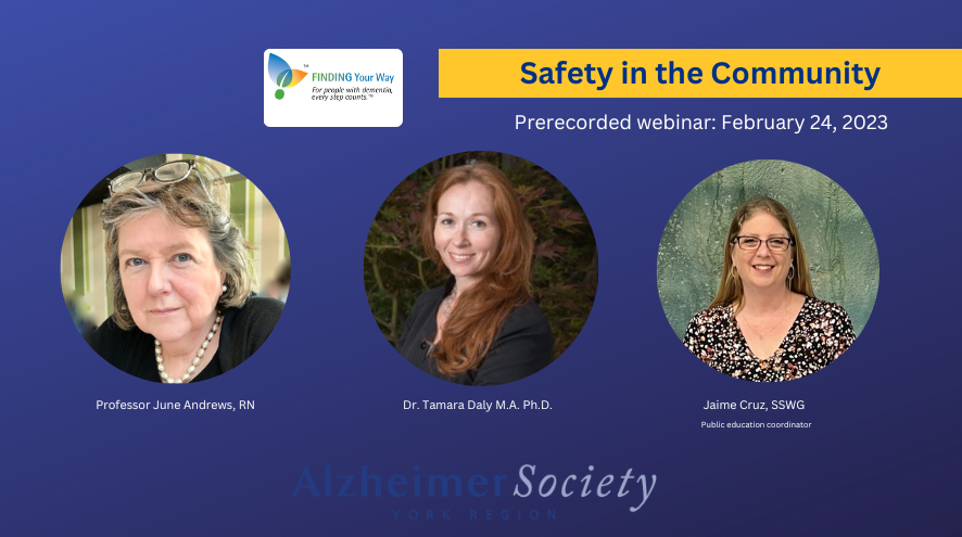 2023 Finding Your Way Webinar: Safety in the Community
