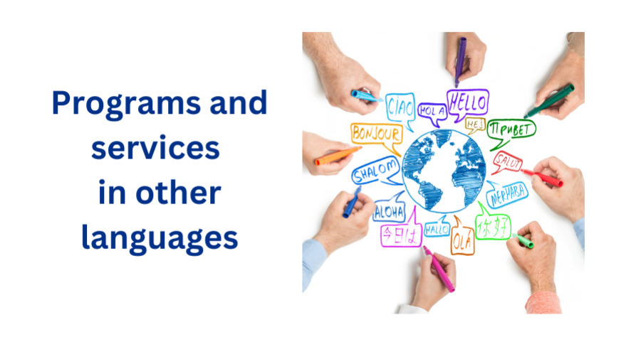 Local programs and services in other languages 