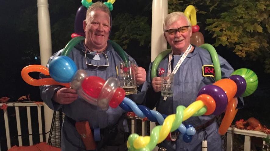 Men with balloon animals